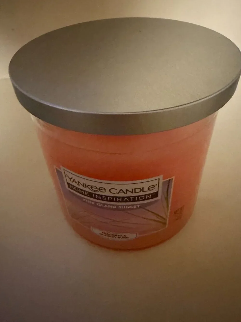 YANKEE CANDLE PINK ISLAND SUNSET DOUBLE WICK 12OZ JAR
